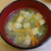 白菜の中華風スープ