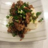 豆腐と豚肉の炒め物