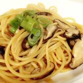 しいたけと春菊のパスタ