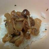 キノコの炒め丼