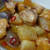 鶏肉と大根のオイスター煮