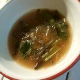 春雨と小松菜スープ