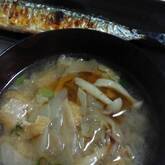 油揚げと納豆の味噌汁