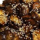 揚げナスのゴマ酢がけ