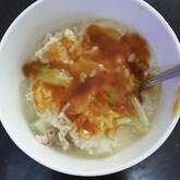 具だくさんのあんかけ雑炊