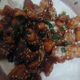 鶏皮のネギみそ和え