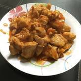 鶏唐揚げのチリ和え