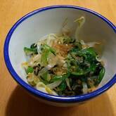 モヤシとホウレン草のおひたし