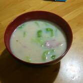 キャベツの豆乳汁