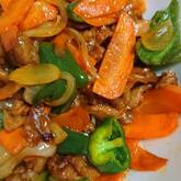 豚肉のケチャップ炒め