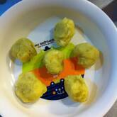 クリームチーズ入りサツマイモ団子