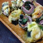 イワシの梅肉揚げ