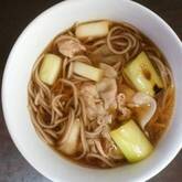 香ばし焼きネギと豚肉のつけそば