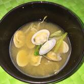 アサリとミツバのみそ汁