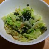 春キャベツとワカメのサラダ