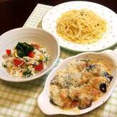 カボチャとソーセージのチーズ焼き