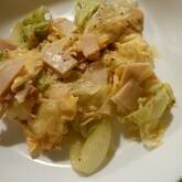 スピード副菜！レタスとハムのふんわり卵