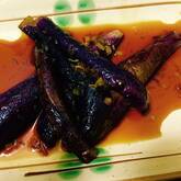 蒸しナスのミョウガソース