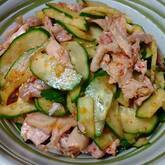 ゆで鶏香味しょうゆ和え