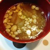 天かす入り白菜のみそ汁