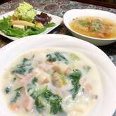 具だくさん！チンゲンサイの海鮮クリーム煮