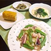 イカのショウガ炒め