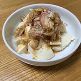 木綿豆腐のミョウガ和え