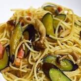 キノコの照り焼きパスタ