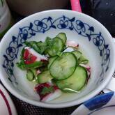 タコとキュウリの酢の物