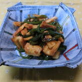 ちくわとピーマンの甘辛みそ炒め