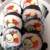 三色巻き寿司(恵方巻き)