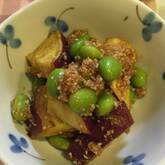 おさつのピーナッツ和え