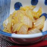 白菜のからししょうゆ和え