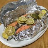 鮭のスダチホイル焼き