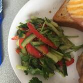 パプリカと粒マスタードドレッシングのサラダ