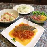 生トマトで！短時間でトマトソースに 鯛をオシャレに