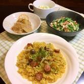 ソーセージのカレー炊き込みご飯