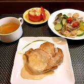 豚肉のクリームソース