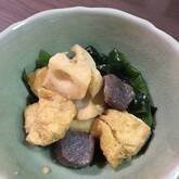 コンニャクとレンコンのみそ炒め