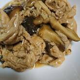 キノコと豚肉の旨味炒め