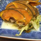 豚肉とカボチャ重ね蒸し