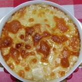 ゆで卵の豆乳グラタン