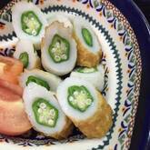 ちくわのオクラ詰め