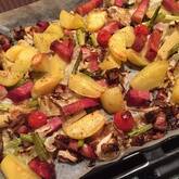 エビとアボカドのぎゅうぎゅう焼き