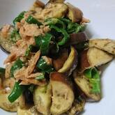 ナスとピーマンのツナみそ炒め