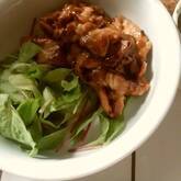 薄切り豚肉のショウガ炒め