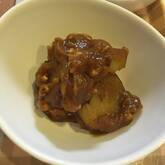 サツマイモのそぼろカレー煮