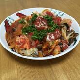 鮭のトマト煮チーズのせ