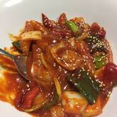 カマボコ酢豚風