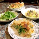 ウニと菜の花のグラタン